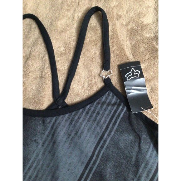 Fox Racing Resonate Tank Top Balck Gray S stripped - Picture 5 of 10